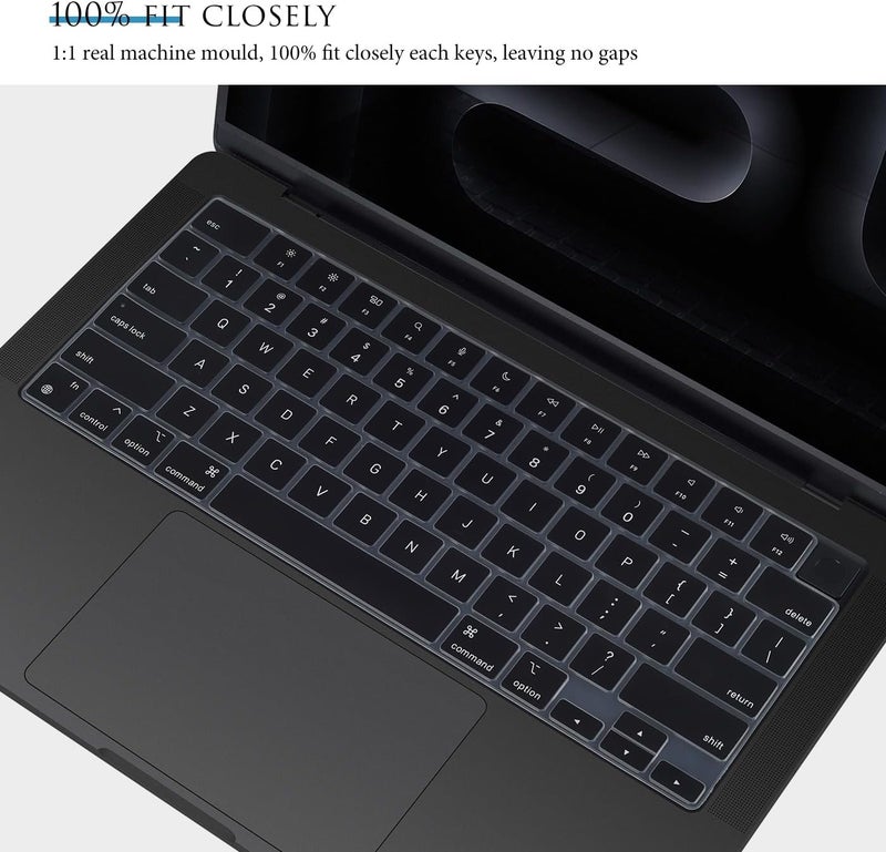 CASEDAO Keyboard Cover for 2025-2021 MacBook Pro 14 inch M5 M4 M3 M2 M1 Pro/Max Chip A3434 A3112 A3401 A3185 A2918 A2992 A2779 A2442, MacBook Pro 16 inch A3403 A3186 A2991 A2780 A2485 Keyboard Skin - Image 2